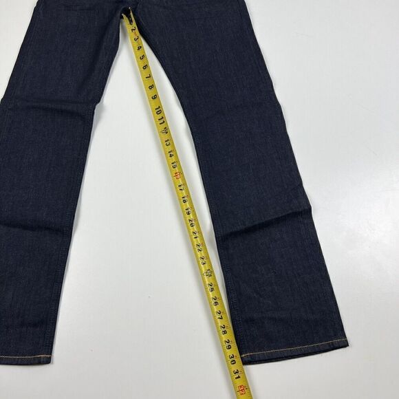 Diesel Mens Blue Denim Larkee Relaxed 0R8J4 Comfort Straight Jeans 26x30 $178 - Picture 5 of 12